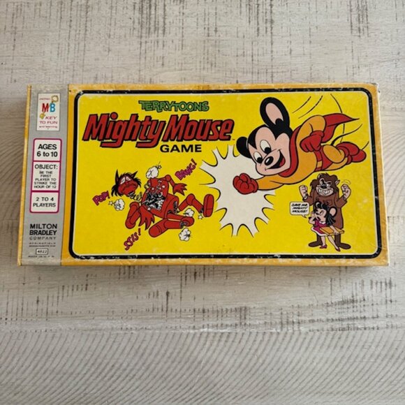 UNPUNCHED 1978 Milton Bradley Terrytoons Mighty Mouse Game #4822 - Picture 1 of 11